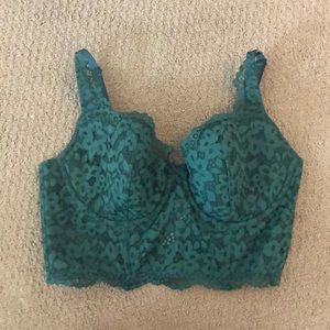 NWT!! Green Bustier Victoria’s Secret Bra, 38C